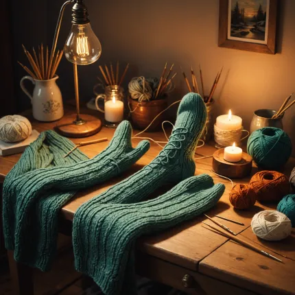 Откройте для себя искусство вязания носков спицами: простой путь к уюту и творчеству